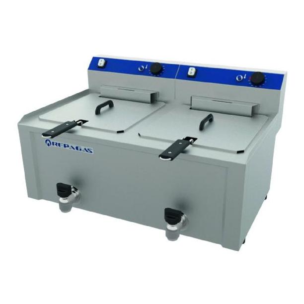 FREIDORA ELÉCTRICA 10+10 LITROS MOD. FES-10+10MP